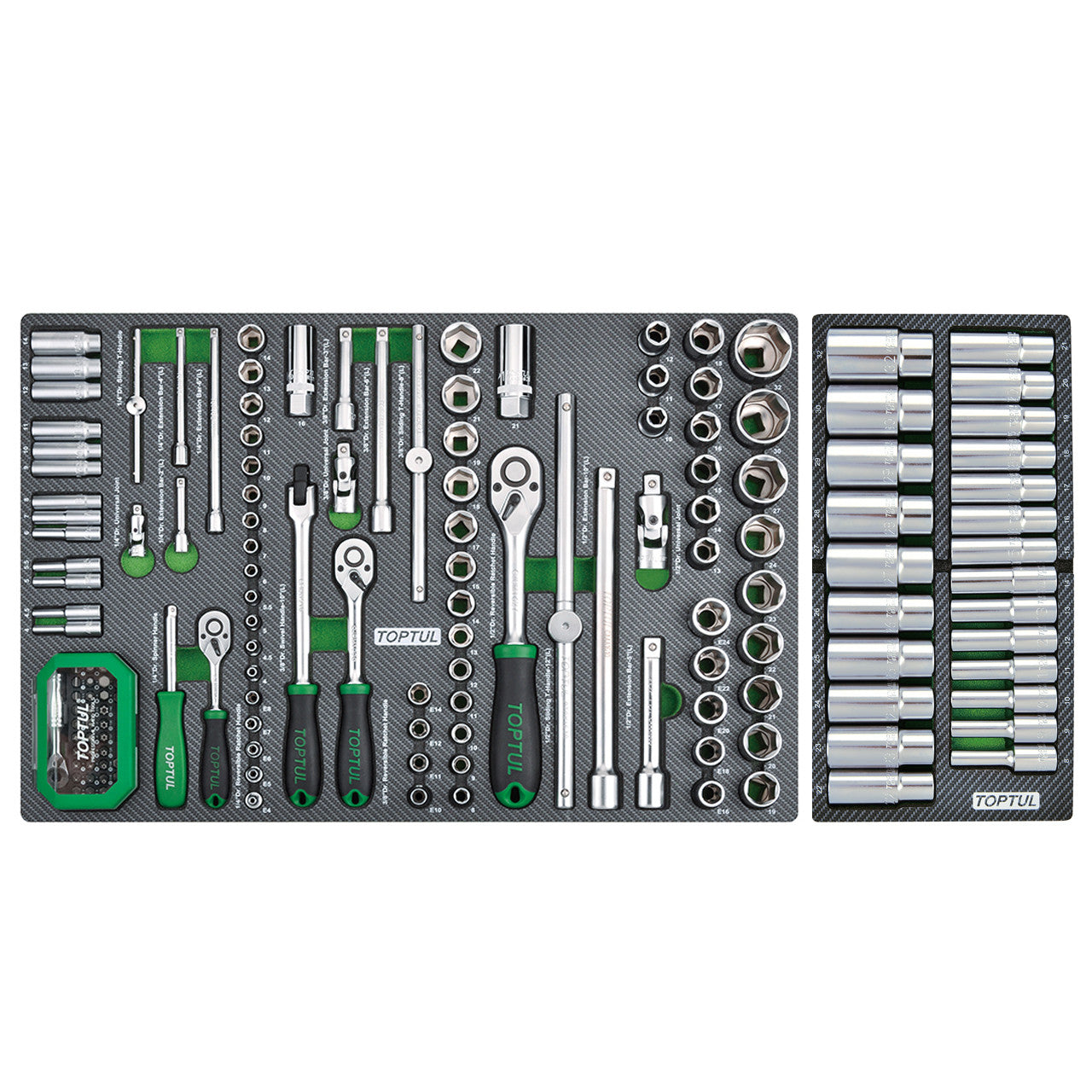 Toptul 413-Piece Tool Kit – Jumbo Series with 7 Drawers (S/S Finish)