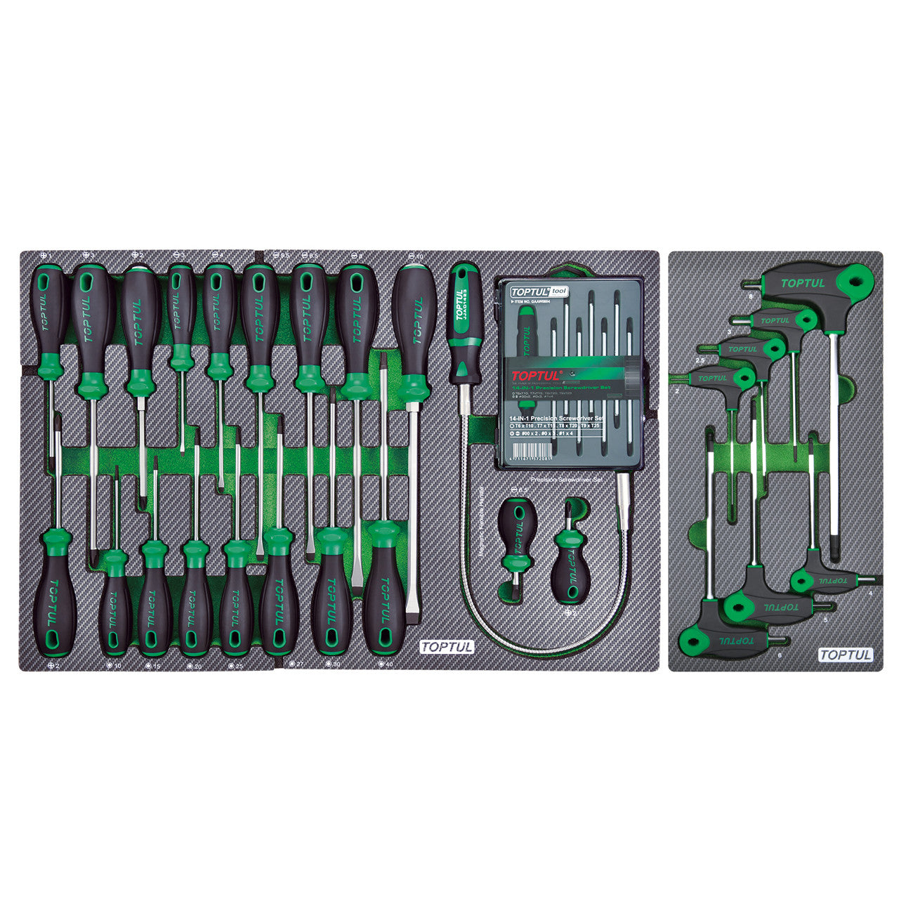 Toptul 413-Piece Tool Kit – Jumbo Series with 7 Drawers (S/S Finish)