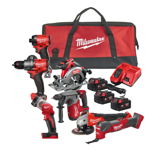 MILWAUKEE M18FPP7A3-503B 7-Piece POWER PACK